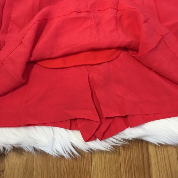 Sanctuary Coral Red Sleeveless Romper. - Picture 5 of 7